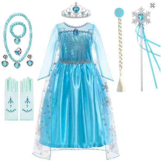 Cold Blue Princess Dress 