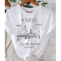 Cute Paris Graphic Tee for Modern Outfits