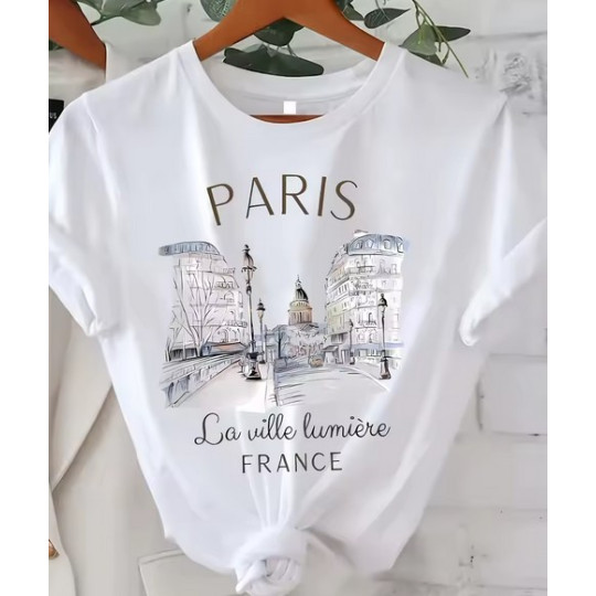 Cute Paris Graphic Tee for Modern Outfits Cute Paris Graphic Tee for Modern Outfits