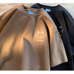 Casual Loose Fit Shirt with Positive Energy