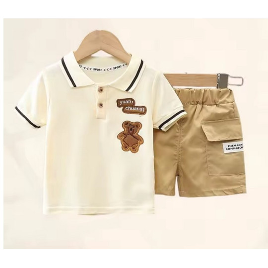 Baby Boy Cartoon T-Shirt & Shorts Set