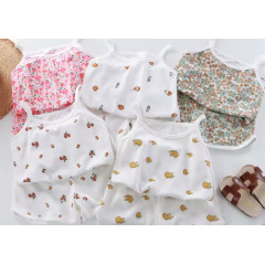 Girls Sleeveless Top & Shorts Set