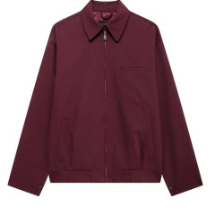 Retro Bomber Jackets for Women – MUJER Zip-Up Long Sleeve Fall Overcoat