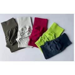 High-Waist Summer Yoga Shorts – Breathable Push-Up Fitness & Running Shorts for Women