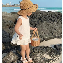 Girls Hollow Lace Summer Set