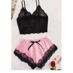 Summer Lace Pajama Set for Women