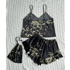 Women's Cami Top with Ruffle Hem Shorts – Lightweight Sleepwear & Loungewear