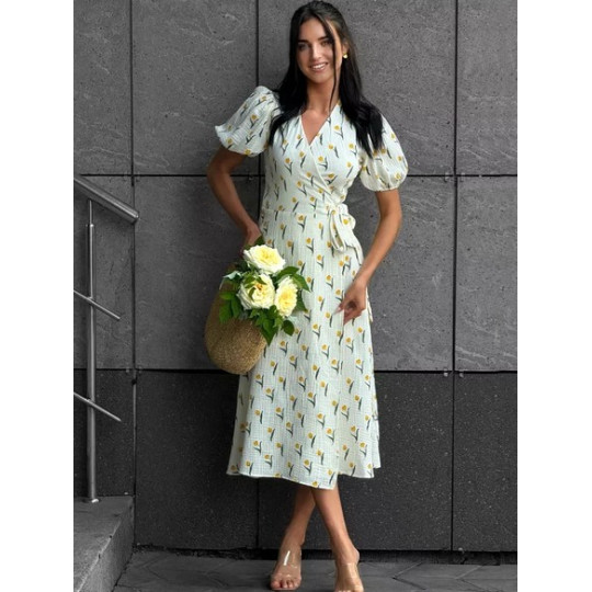 Summer Women's 100% Cotton Midi Dress