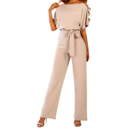Solid Color Summer Romper – Flare Sleeves Solid Color Summer Romper – Flare Sleeves