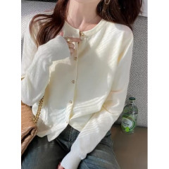 Long Sleeve Knit Cardigan – Classic Korean Fit