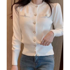 Single-Breasted Casual Sweater – Autumn Fit