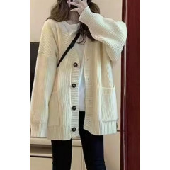 Casual Winter Knit Cardigan – Long & Loose