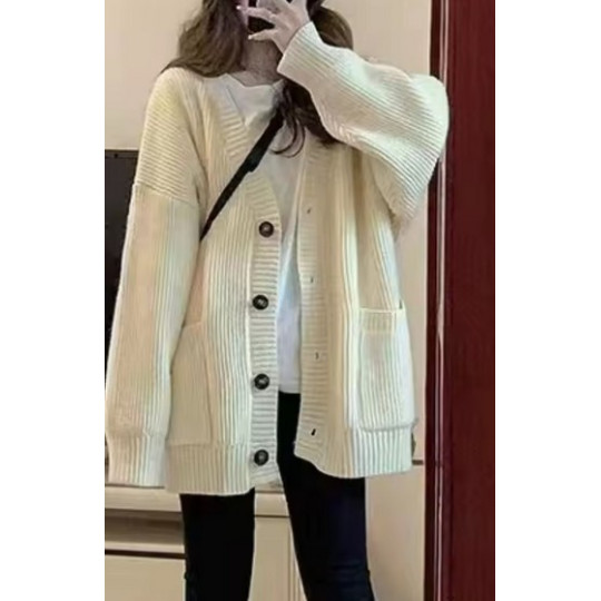 Casual Winter Knit Cardigan – Long & Loose