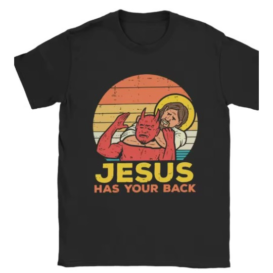Jesus Has Your Back T-Shirt – Plus Size Fit