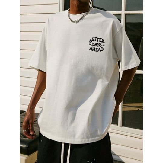 Casual Cotton Oversized Shirt – Positive Print Casual Cotton Oversized Shirt – Positive Print
