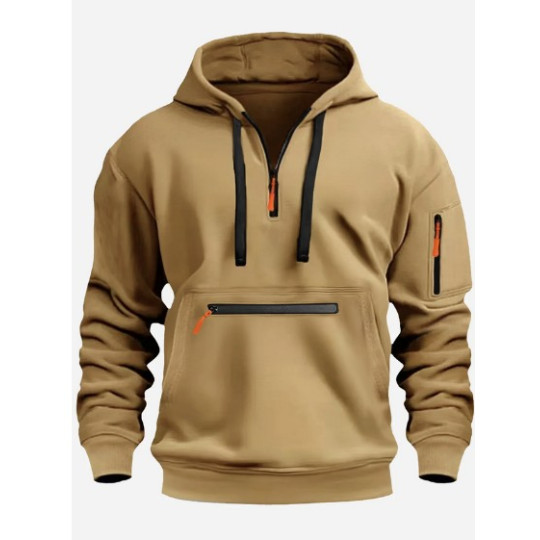 Casual Sports Hoodie – Multi-Pocket Design