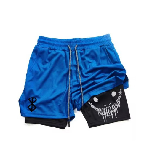 Running & Gym Shorts – Berserk 2-in-1 Design