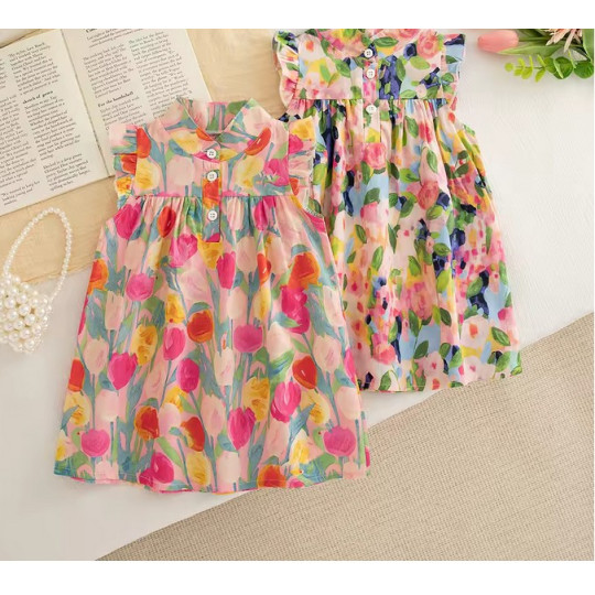 Baby Girl Floral Ruffle Dress Baby Girl Floral Ruffle Dress