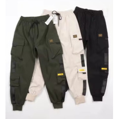 Casual Cargo Pants – Loose Drawstring Waist