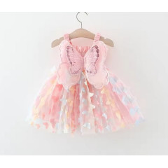 Baby Girl Butterfly Halter Dress