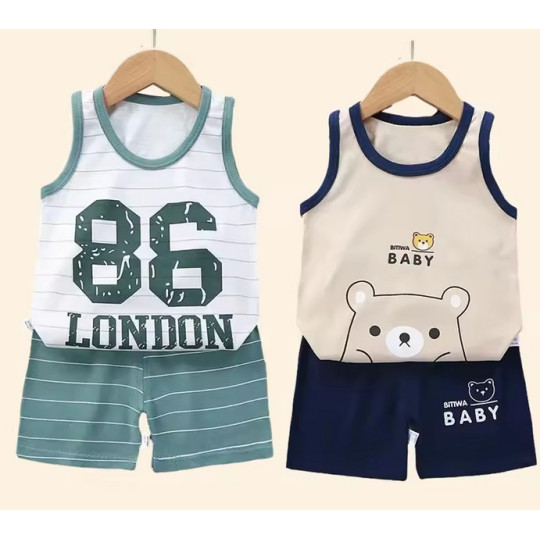 Baby Cotton Tank and Shorts Outfit