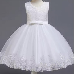 Elegant White Dress for Baby Girls