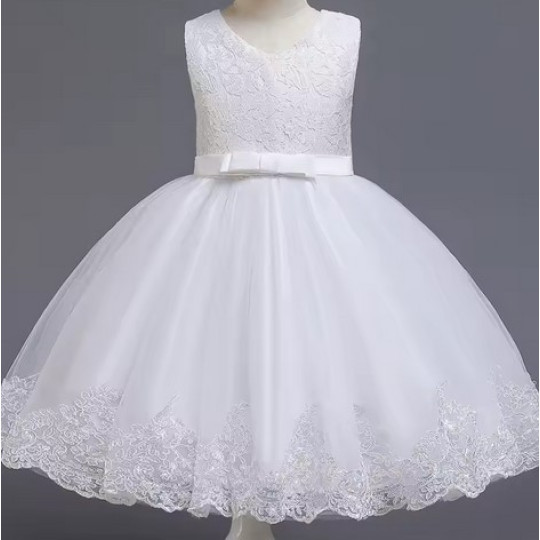 Elegant White Dress for Baby Girls