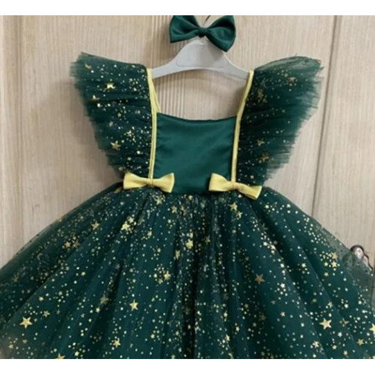 Summer Baby Girl Dress with Ruffles and Sequins Summer Baby Girl Dress with Ruffles and Sequins