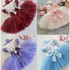 Flower Girl Tulle Gown for Babies and Newborns