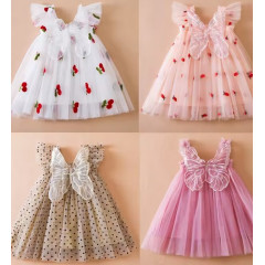 Cute Baby Girl Strawberry Dress for Parties and Play