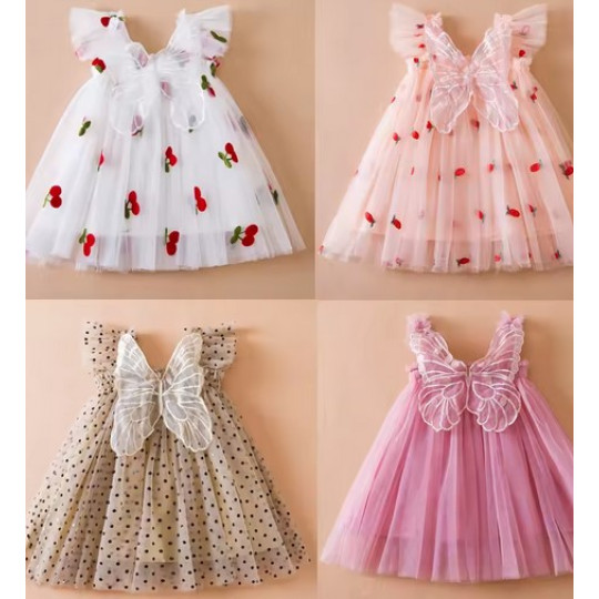 Cute Baby Girl Strawberry Dress for Parties and Play