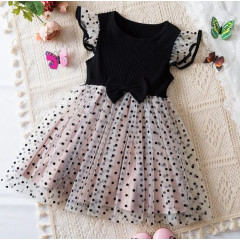Summer Princess Dress for Toddlers with Polka Dots