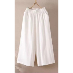 Casual Loose Fit Cropped Capris for Women