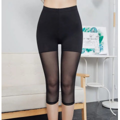 Women’s Mesh Stretch 3/4 Workout Leggings for Summer