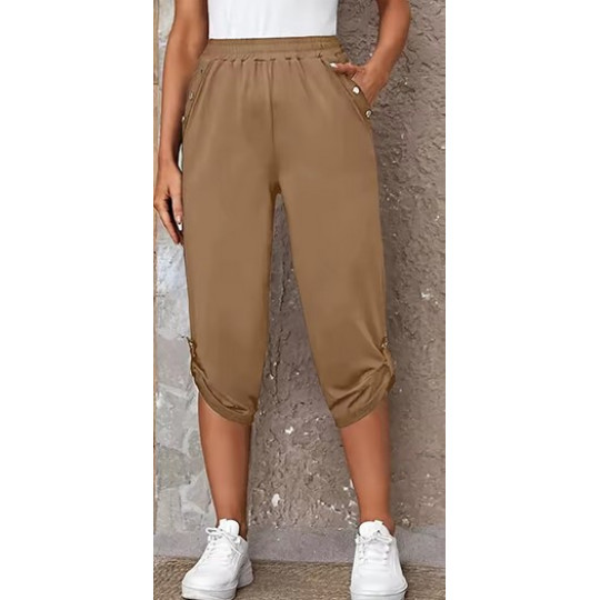 Women’s Loose Fit Capri Sweatpants with Pockets