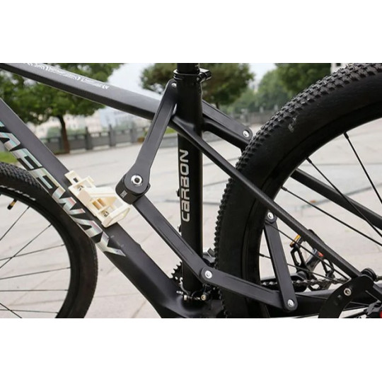 Folding Chain Lock for Bikes and E-Bikes with Anti-Theft Protection Folding Chain Lock for Bikes and E-Bikes with Anti-Theft Protection