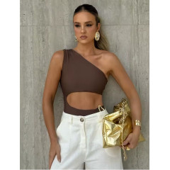 One Shoulder High Cut Swimsuit