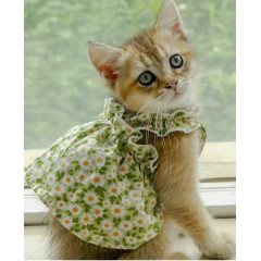 Love Flower Pet Dress for Cats