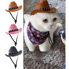 Funny Dog and Cat Hat with Adjustable Cowboy Look