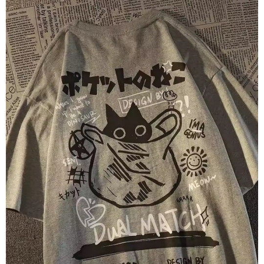 Japanese Cartoon Cat T-shirt