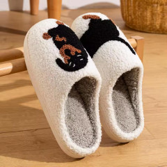 Cartoon Dog Plush Winter Slippers