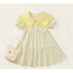 Baby Girls’ Floral Dress + Matching Bag