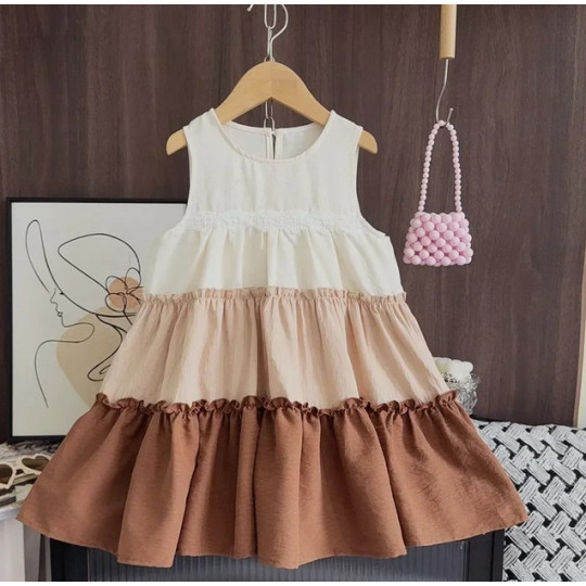 Sleeveless Summer Dress for Girls 4–7Y