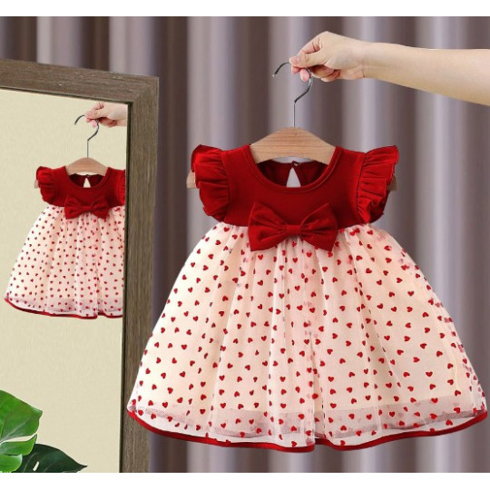 Princess Dress with Bow for Baby Girls