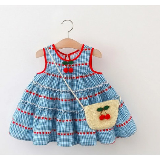 Cherry Print Baby Dress & Bag Cherry Print Baby Dress & Bag